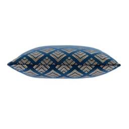Velvet Geo Foil Navy Cushion Cover - thumbnail 4