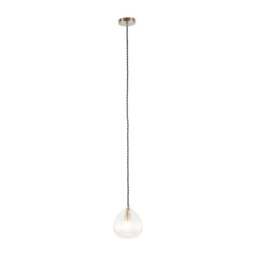 Ella Ribbed Glass Teardrop Pendant Light - thumbnail 3