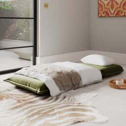 Jackson Velvet Foldable Single Sofa Bed - thumbnail 2
