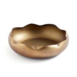 Organic Edged Metal Decorative Bowl - thumbnail 3