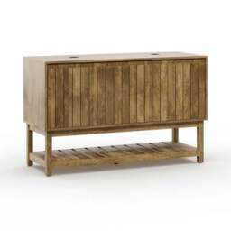 Humphrey Double Vanity Unit, Mango Wood Effect - thumbnail 6