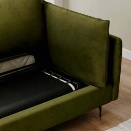 Ruby Velvet 2 Seater Sofa Bed - thumbnail 3