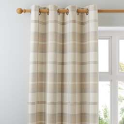 Highland Check Eyelet Curtains - thumbnail 1
