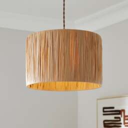 Niki Raffia Easy Fit Pendant Shade - thumbnail 1