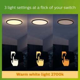 Philips Warm White Superslim Integrated LED Outdoor Flush Ceiling Light - thumbnail 5