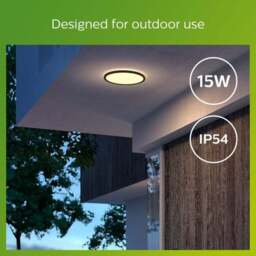 Philips Warm White Superslim Integrated LED Outdoor Flush Ceiling Light - thumbnail 6