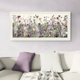 Red and Purple Meadow Framed Print
