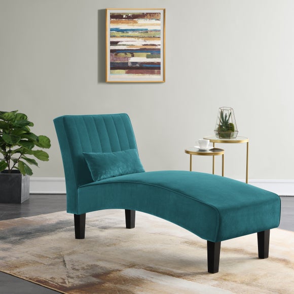 Bella Velvet Chaise Lounge - image 1