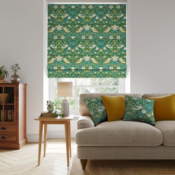 William Morris at Home Strawberry Thief Made To Measure Roman Blind - image 1
