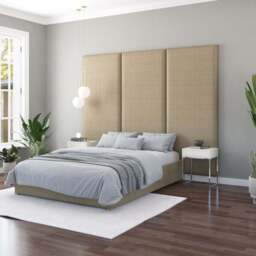 Hanging Wall Panel Dual Mount Eire Linen Headboard - thumbnail 5