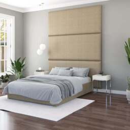 Hanging Wall Panel Dual Mount Eire Linen Headboard - thumbnail 3