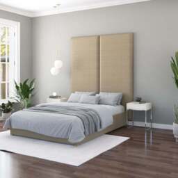 Hanging Wall Panel Dual Mount Eire Linen Headboard - thumbnail 4
