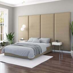 Hanging Wall Panel Dual Mount Eire Linen Headboard - thumbnail 6
