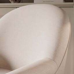 Petit Faux Linen Skirted Occasional Armchair - thumbnail 3