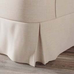 Petit Faux Linen Skirted Occasional Armchair - thumbnail 5