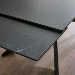 Osaka 4-6 Seater Extendable Dining Table, Marble Effect - thumbnail 3