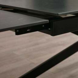 Osaka 4-6 Seater Extendable Dining Table, Marble Effect - thumbnail 4