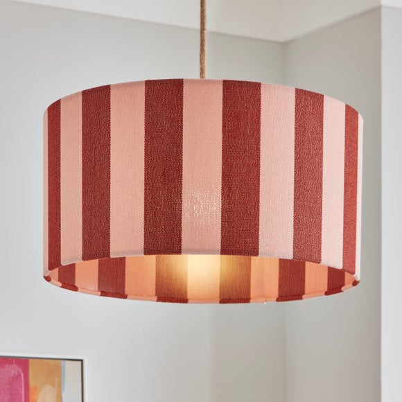 Beatrice Stripe Shallow Drum Lamp Shade - image 1