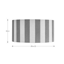 Beatrice Stripe Shallow Drum Lamp Shade - thumbnail 4