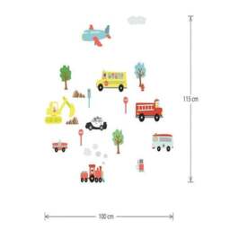 Walplus Happy Cars Wall Stickers - thumbnail 4