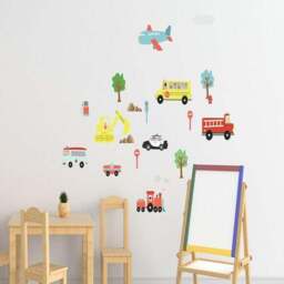 Walplus Happy Cars Wall Stickers - thumbnail 2