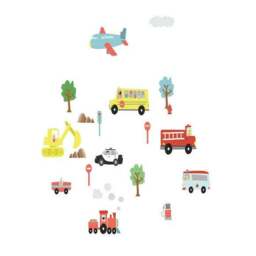 Walplus Happy Cars Wall Stickers - thumbnail 3