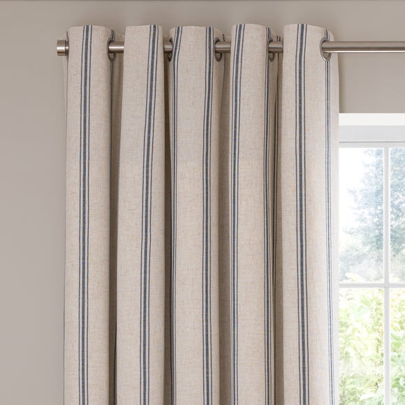 Folkstone Stripe Eyelet Curtains - image 1