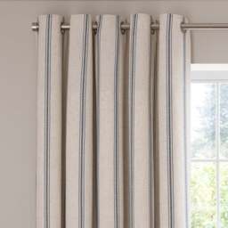 Folkstone Stripe Eyelet Curtains