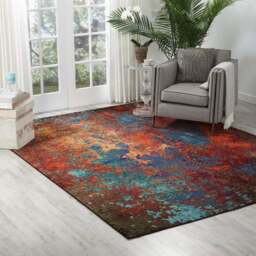 Multi Coloured Celestial Atlantic Rug - thumbnail 4
