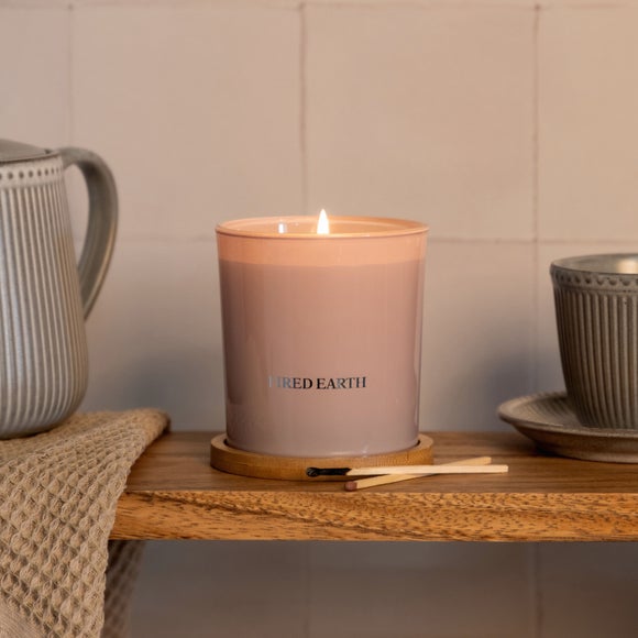 Fired Earth Darjeeling & Damask Rose Candle - image 1