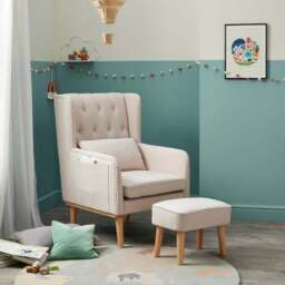 Babymore Lux Nursing Chair with Stool - thumbnail 2