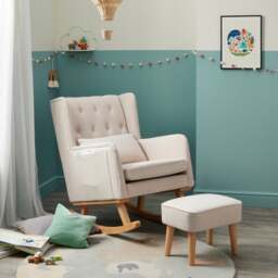 Babymore Lux Nursing Chair with Stool - thumbnail 1
