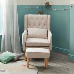 Babymore Lux Nursing Chair with Stool - thumbnail 3