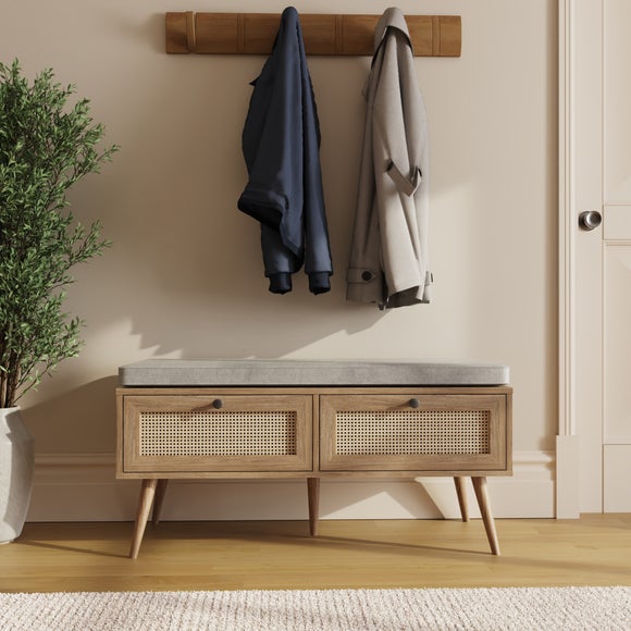 Noor Storage Bench, Wood Effect - image 1