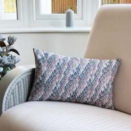 Daro Tapestry Seville Azure Rectangular Cushion - thumbnail 1