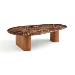 Pondus Coffee Table, Real Cherry Marble and Mango Wood - thumbnail 6