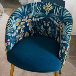 Bella Dining Chair, Utopia and Teal Velvet - thumbnail 4