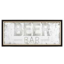 Cedar and Sage Antique Printed Beer Bar Wall Mirror - thumbnail 1