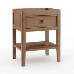 Portland 1 Drawer Bedside Table - thumbnail 2