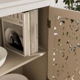 Eden Wide Sideboard, Grey Washed - thumbnail 3