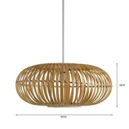 Abrielle Bamboo Easy Fit Pendant Shade - thumbnail 4
