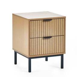 Sia 2 Drawer Bedside Table - thumbnail 2