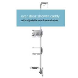 Simplehuman Overdoor Silver Shower Caddy - thumbnail 3