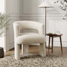 Remi Boucle Accent Chair - thumbnail 1