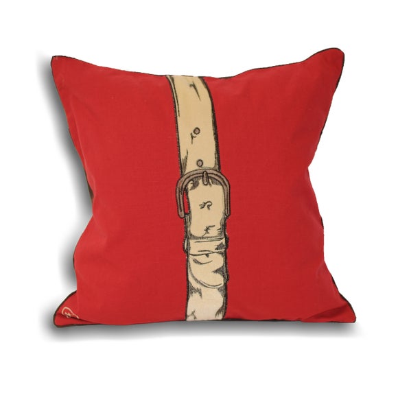 Paoletti Polo Strap Cotton Square Cushion
