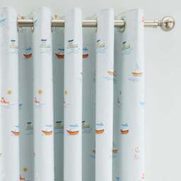 Little Boats Blackout Eyelet Curtains - thumbnail 3