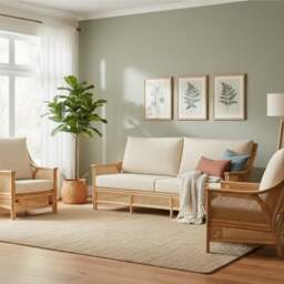 Desser Chester Rattan 3 Seater Sofa & 2 Chairs Set - thumbnail 1