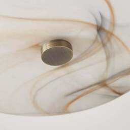 Hotel Kimpton Alabaster Bathroom Flush Ceiling Light - thumbnail 3