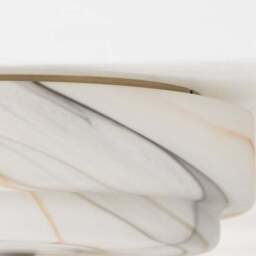 Hotel Kimpton Alabaster Bathroom Flush Ceiling Light - thumbnail 4