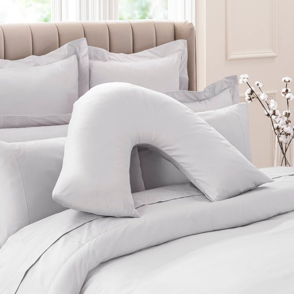Dorma Smooth & Soft 300 Thread Count 100% Cotton Sateen V-Shaped Pillowcase